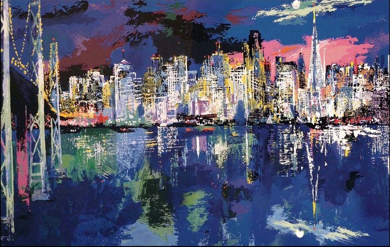 San Francisco Nocturne painting - Leroy Neiman San Francisco Nocturne art painting